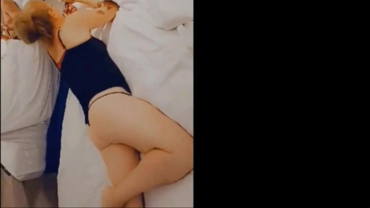 Milf receives fucked in front of her husband